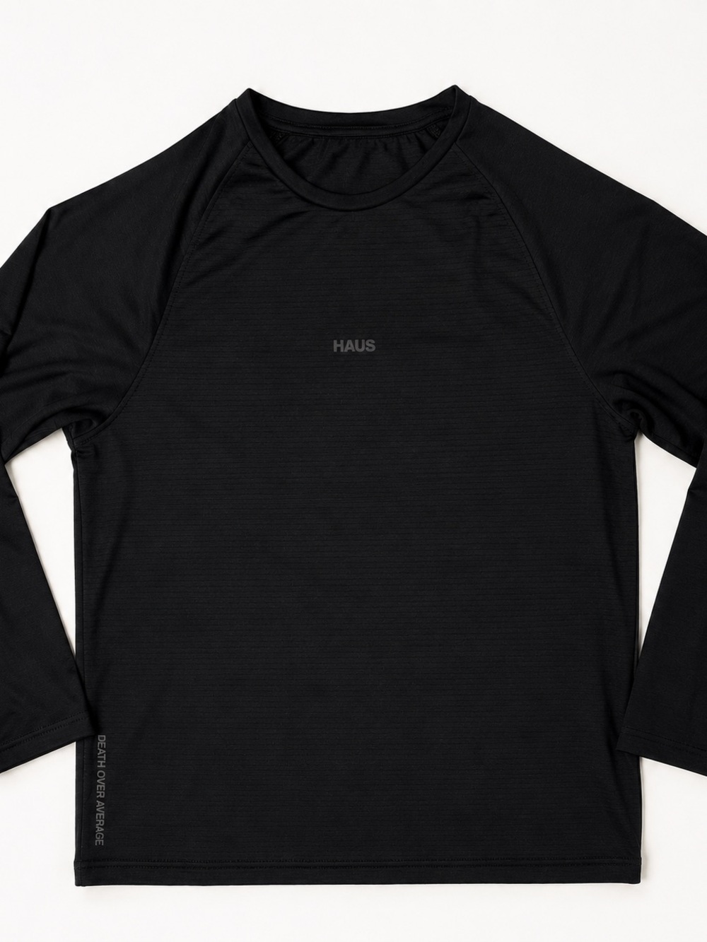 HAUS SquidHaus Essentials Men’s Black Long Sleeve Athletic Fitted Training Shirt